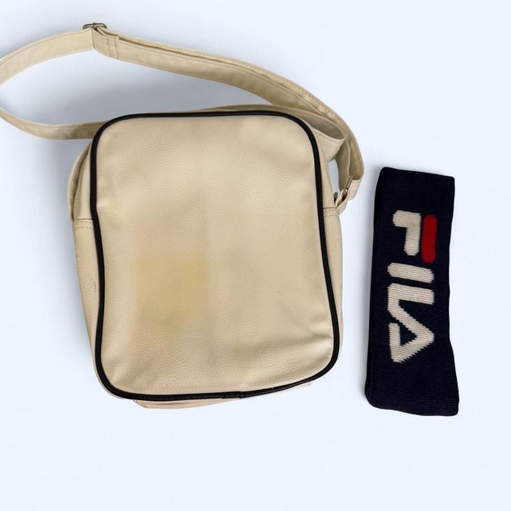 VTG Y2K Fila Messenger/Crossbody Bag and Matching Sweatband Gorpcore Blokecore - Picture 4 of 7